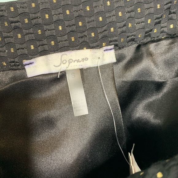 Soprano Metallic Dot Textured Skater Skirt - Picture 7 of 8